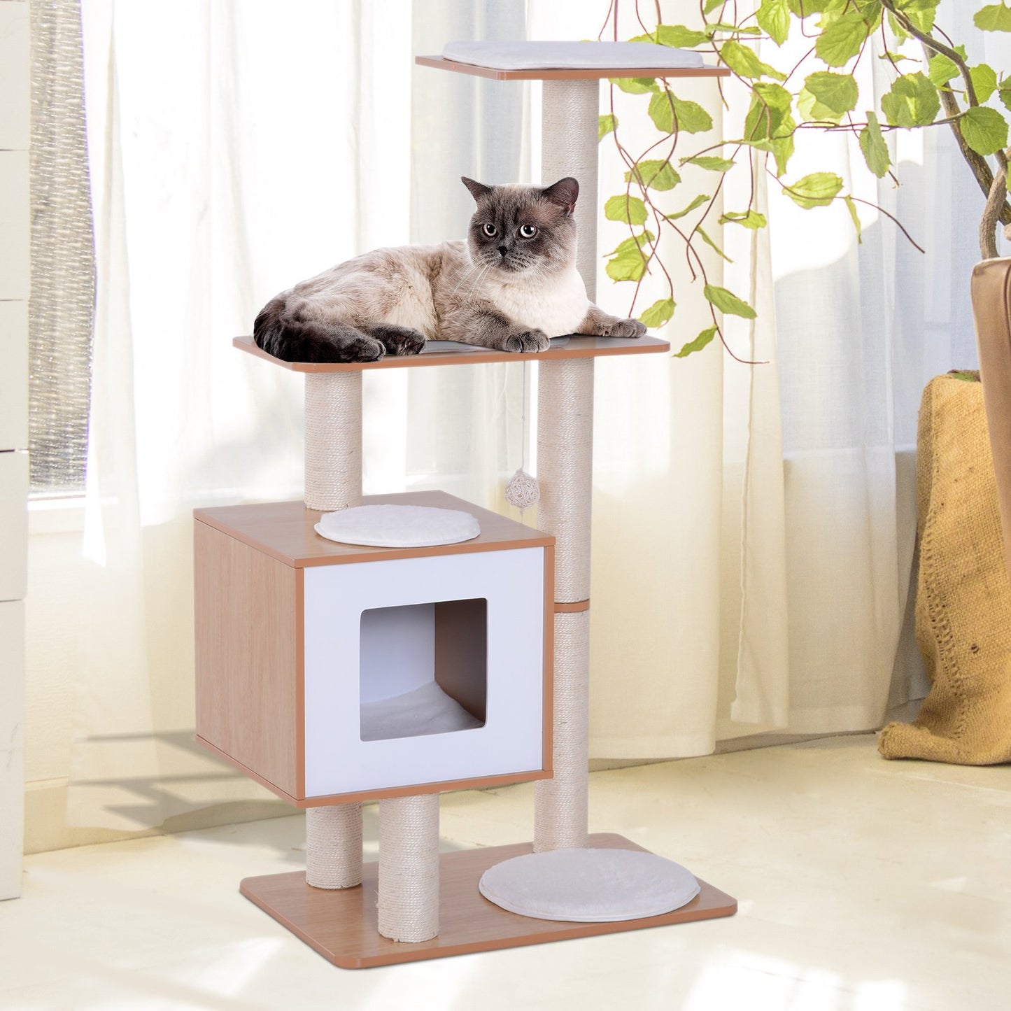 Cat Tree Kitty Scratching Post Kitten House