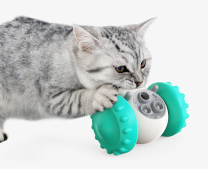 Superidag Cat and Dog Food Spill Toy Interactive Balance Car