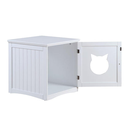 Cat House Side Table,Litter Box Enclosure